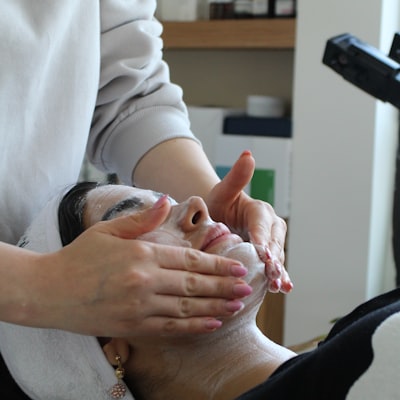 Relaxing massage oils and candles