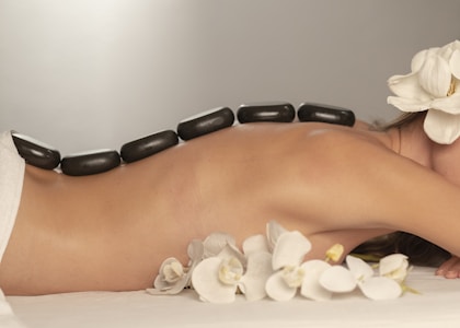 Hot stone massage treatment